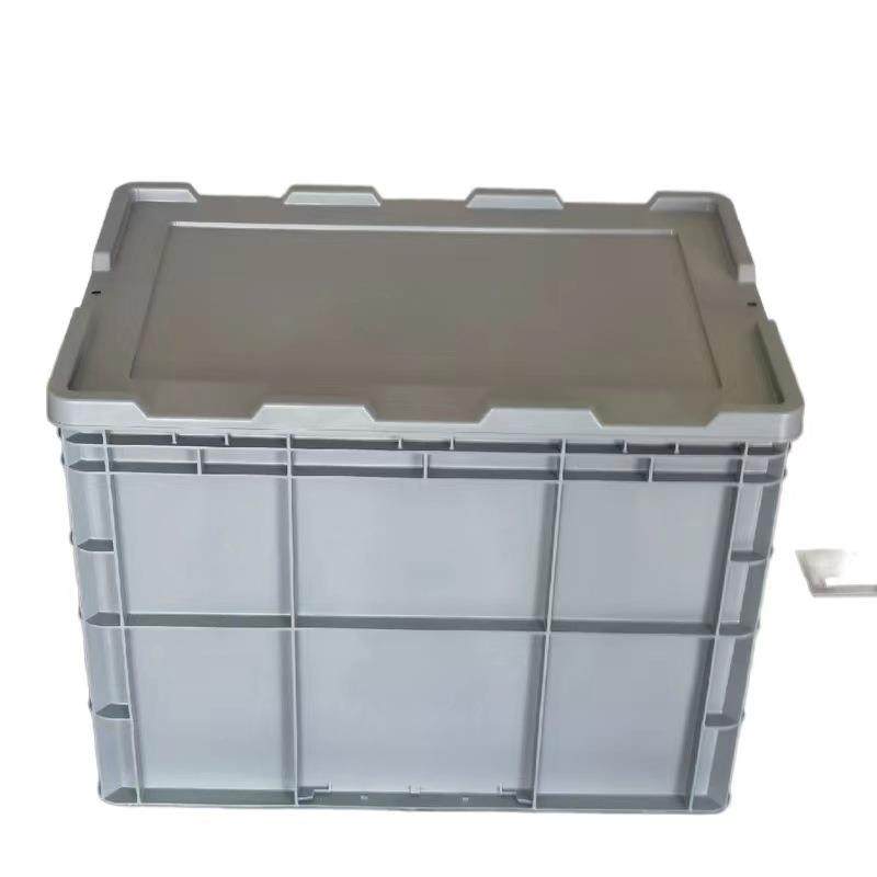 山东加厚结实物流箱EU4644灰色带盖塑料箱600*400*450翻盖周转箱,橡塑材料及制品,亚克力管/有机玻璃管,淘宝优惠券,粉丝福利购,淘宝优惠卷