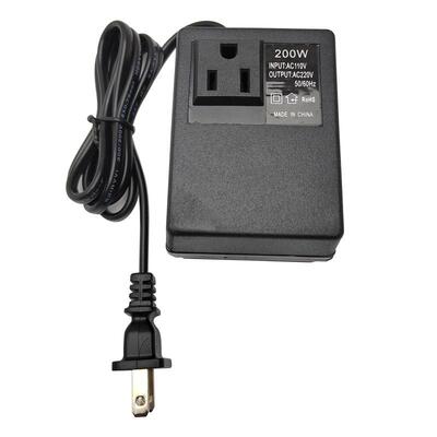 110V转220V200W电压转换器 美规转换器200W 自耦变压器220V