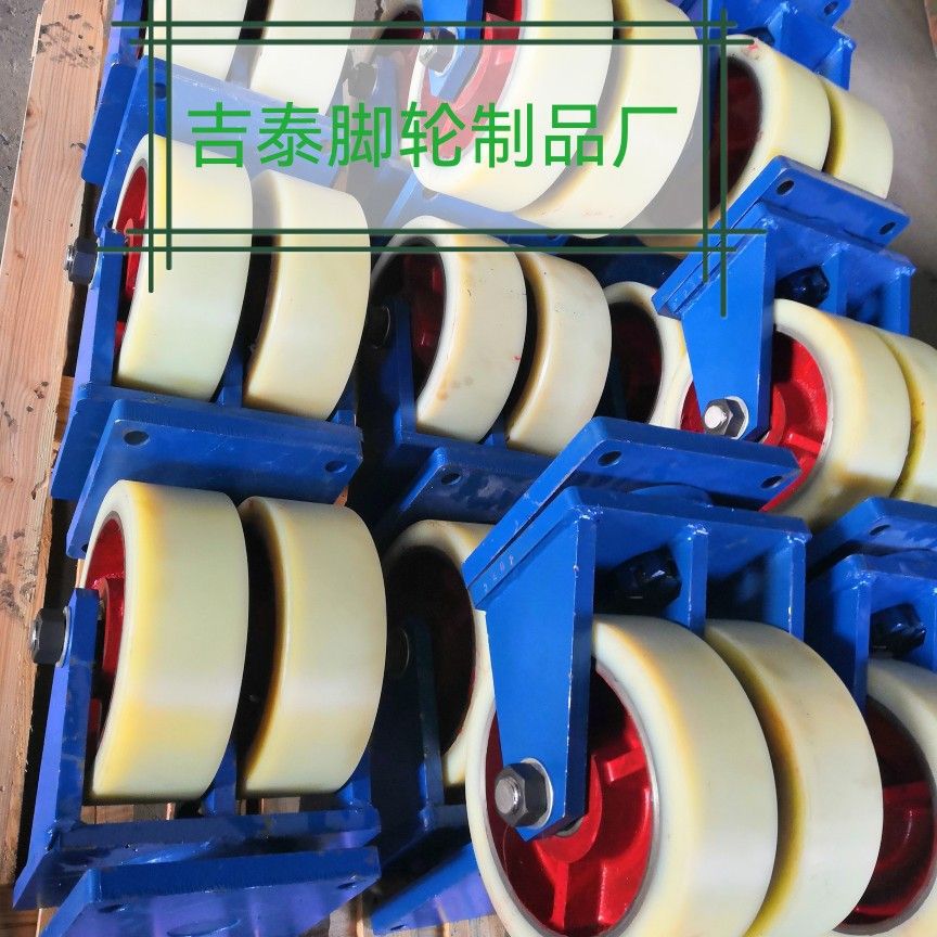 超重双排万向脚轮设备台车