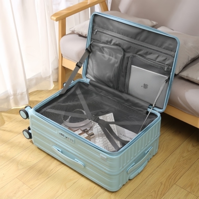 侧开口行李箱2025新款铝框深仓