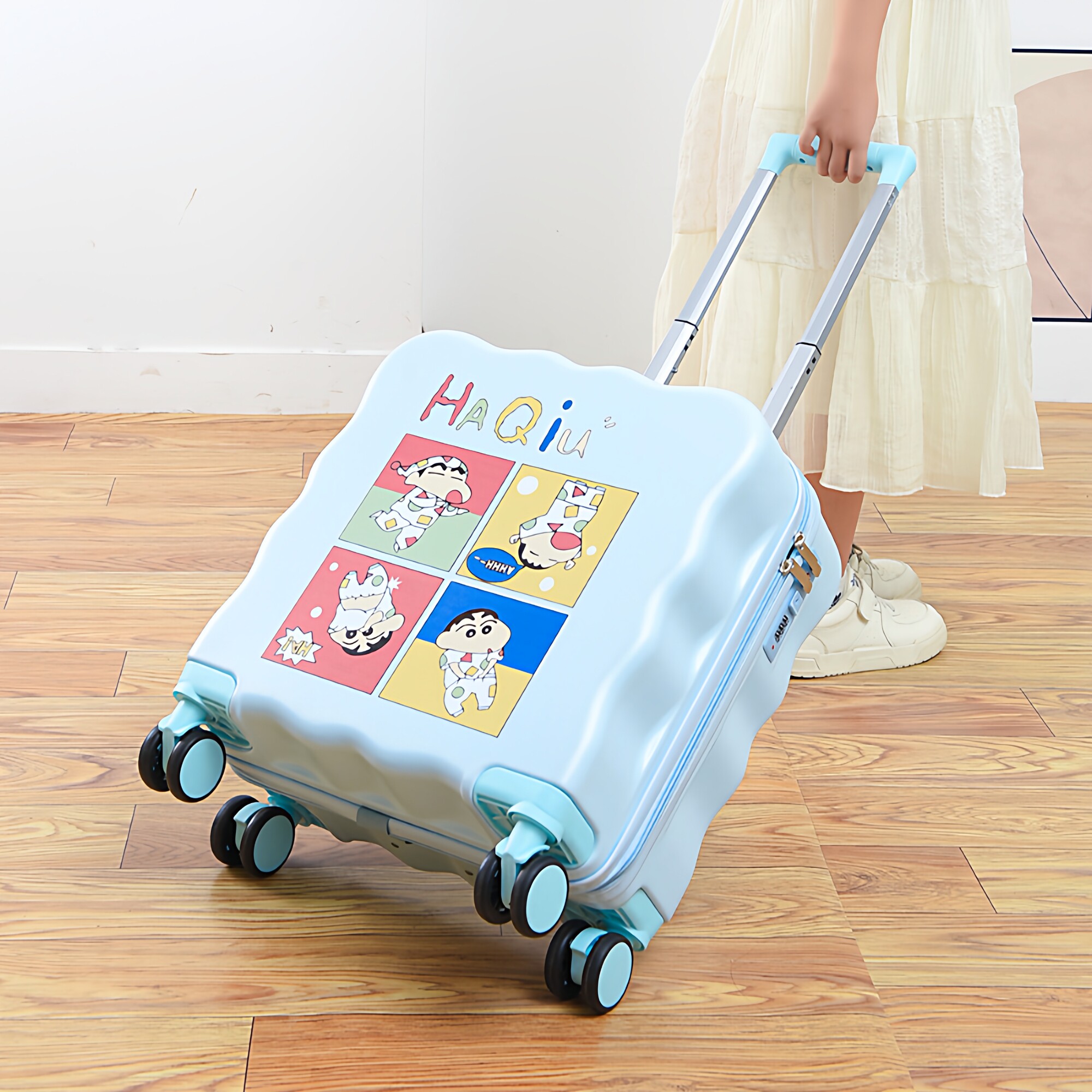 儿童行李箱可坐骑新款20寸拉杆箱免托运静音万向轮卡通可爱登机箱