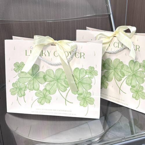 四叶草ins风大容量礼品手提袋