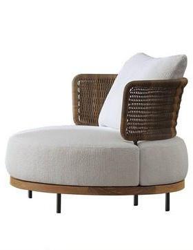 户外木组合休露实天花园庭民宿院家具室外闲茶几酒店绳编柚95180