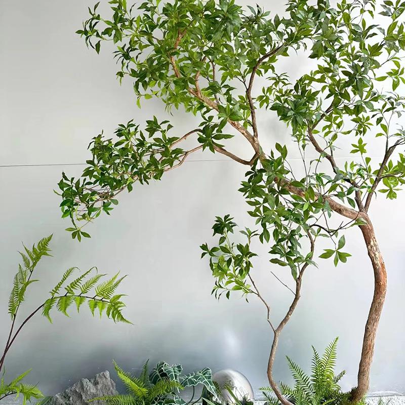 橱窗真马醉木室内大型装饰仿树北欧仿植物假花生树约摆件tb-72784