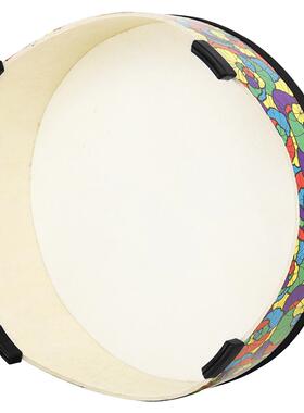 乐NIO乐器打击器木制羊皮大鼓地鼓集合鼓56c贴m图地幼教教具