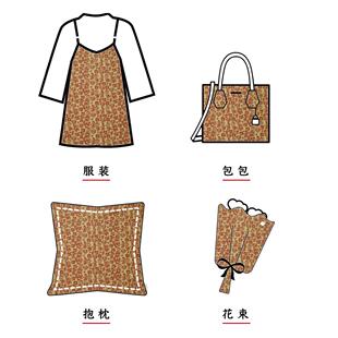 秋冬浮雕四件套抱枕挺括时尚连料衣裙提花面CB4064-c复古风装布外