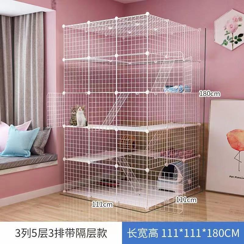 工笼厂猫笼狗叠墅豪华宠物别笼子透明拆装组装折围栏铁2023331网