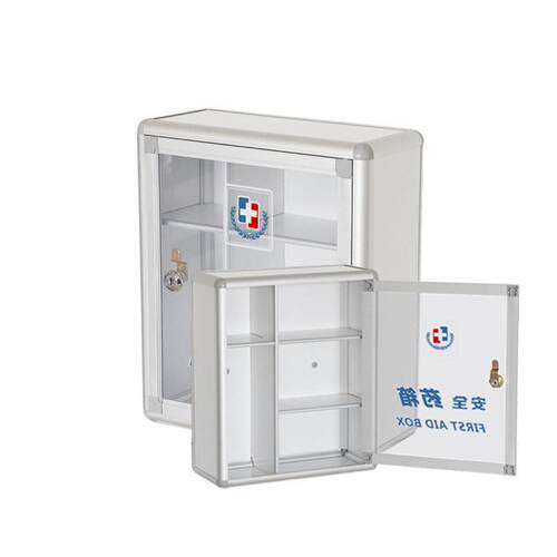 源头厂家家庭医箱带锁应急救援防护用品柜壁挂式便民服务箱
