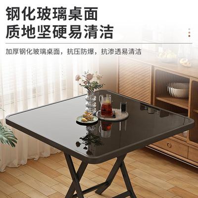 可折叠吃桌摊子餐桌便捷摆小桌子家F5M77923用小式户型饭方桌出租