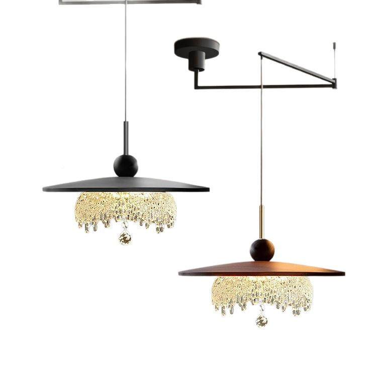 餐厅位吊灯法式中碟古风氛围飞感吧台灯设计感可移摇臂餐桌饭厅灯,家装灯饰光源,智能吊灯,淘宝优惠券,粉丝福利购,淘宝优惠卷