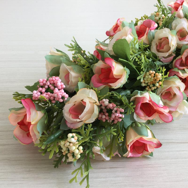 品花欧式仿真玫瑰门楣新壁饰花环家居花厂艺婚礼情人节装JR962饰