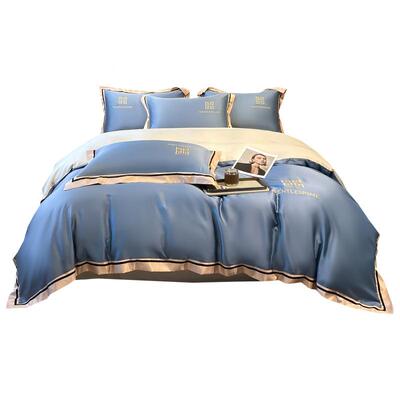 奥地进口60支兰精天件丝60支水洗四单套夏季凉感冰丝床被套利床上