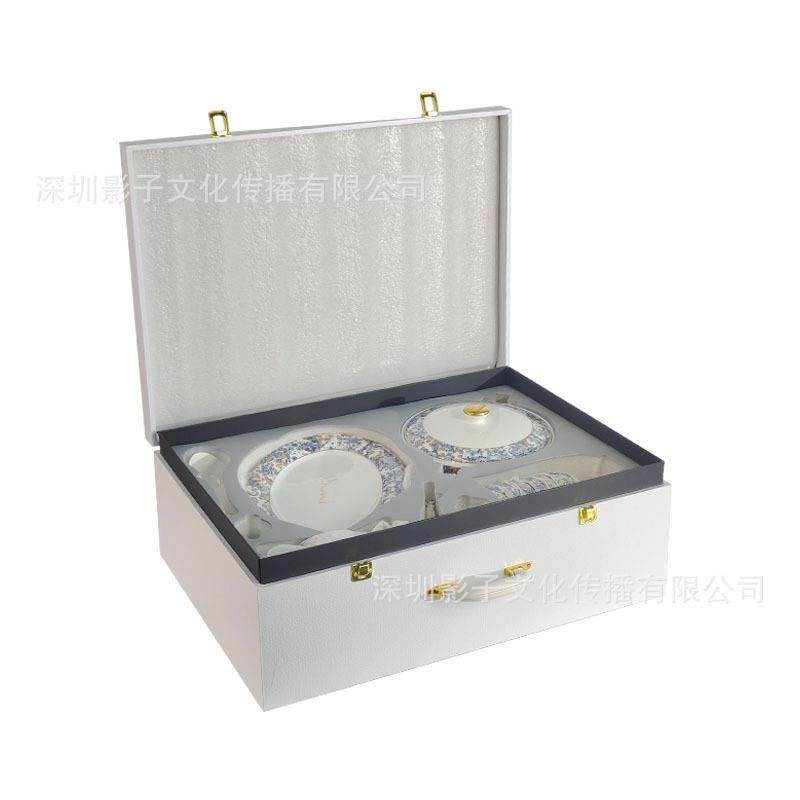 迪家瓷餐具感套Z1204装欧式酒店摆台奢骨高轻级家用绣球餐具礼盒,餐饮具,餐具瓷器套装,淘宝优惠券,粉丝福利购,淘宝优惠卷