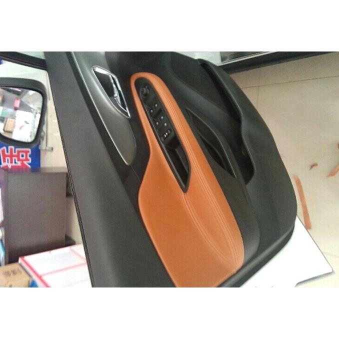 别克昂克拉 昂科拉汽车内门板扶手包皮，门拉手皮 布艺改装翻新皮