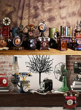 老式收音机摆件风扇咖啡机钢琴鸳鸯自行车古董小物件上海民国模型