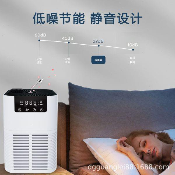 2024新品桌面负离子空气净化器除PM2.5除甲醛除异味适用于宠物房