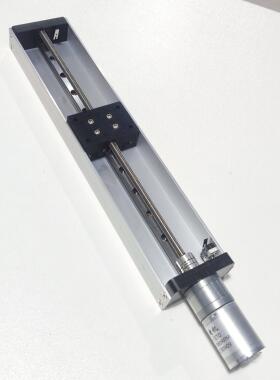 Y310型直流减速电机 直线滑台 精密导轨 方轨滑块 带两头限位开关