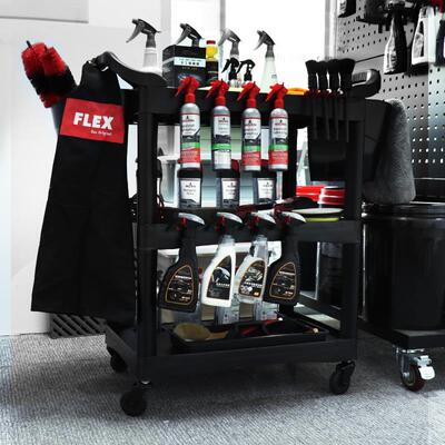 RUUB小工具车塑料小手推车多功能洗车美容汽修店三层汽车4S店餐务