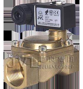 ZCT-1 DN25 G1 电磁阀 上海巨良 AC220V 黄铜 常闭