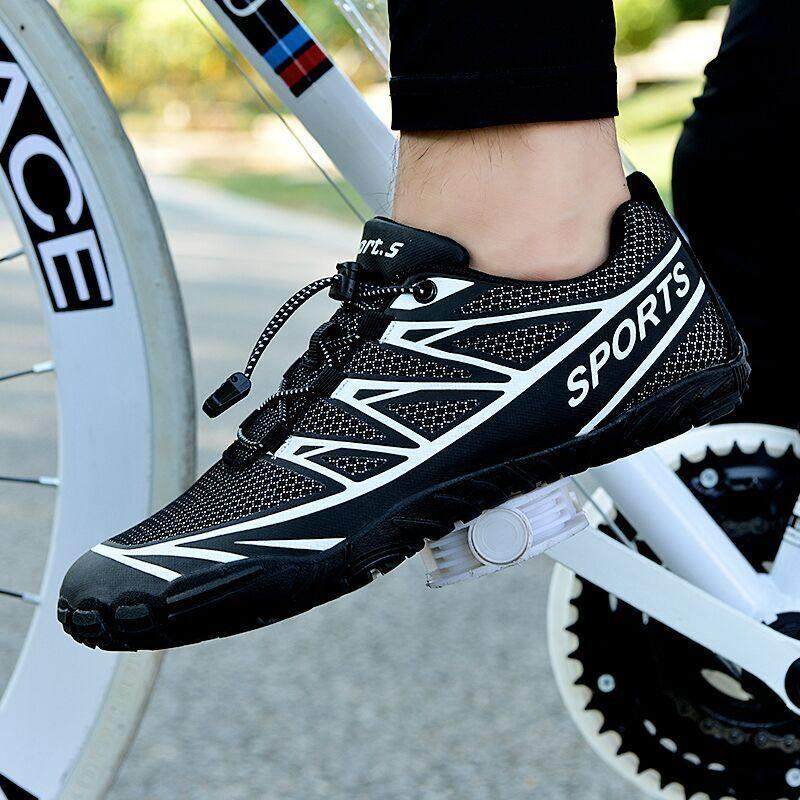 情侣休闲 骑行鞋男登山车防滑透气非锁公路自行车鞋骑行鞋无锁女