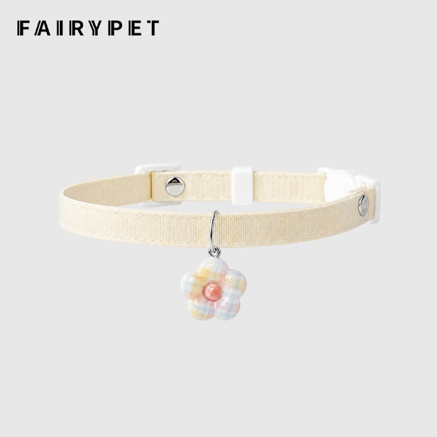 FAIRYPET猫项圈卷毛猫项链幼犬脖圈幼猫装饰品可爱小花可调节