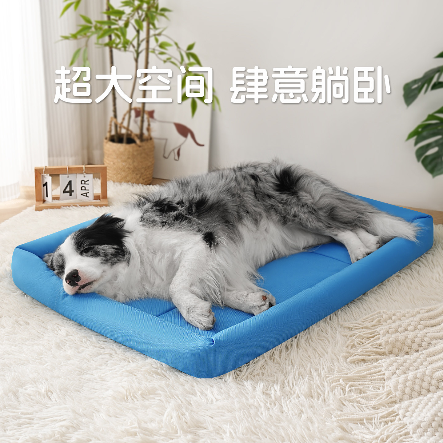 狗窝四季通用中大型犬边牧柯基春夏睡垫防水牛津布猫狗垫子猫窝