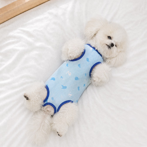 宠物护肚衣狗狗透气轻薄睡衣小型犬比熊包肚衣猫咪防掉毛四脚衣服