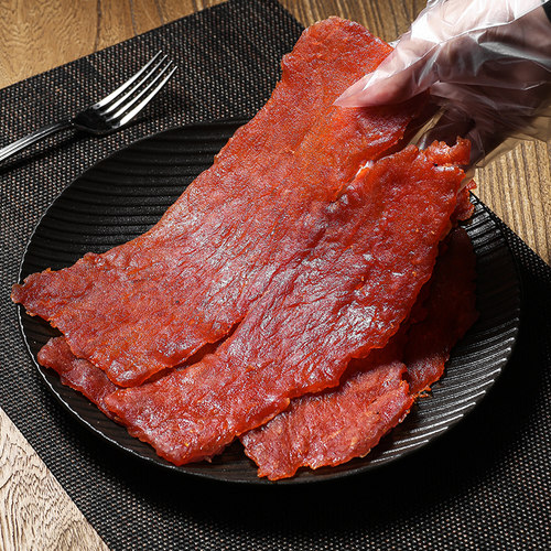 乐田町吊龙猪肉脯原切猪肉铺厚切大片高蛋白办公解馋小吃休闲零食
