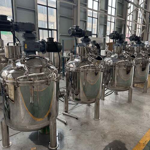 不锈钢液体搅拌罐食品日化电加热乳化罐电动立式液体搅拌罐厂家