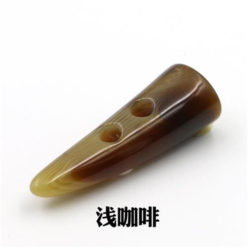 树脂牛角扣女装大衣皮草纽扣扣y子冬装风衣钮扣时尚花纹外套扣毛