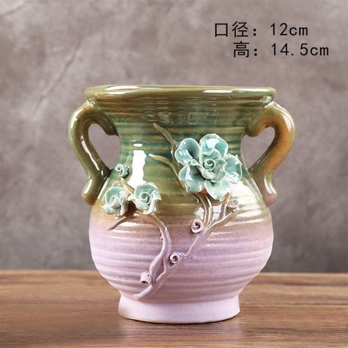 多肉花盆陶瓷大号特价u透气创意室内肉肉植物小花盆大口径