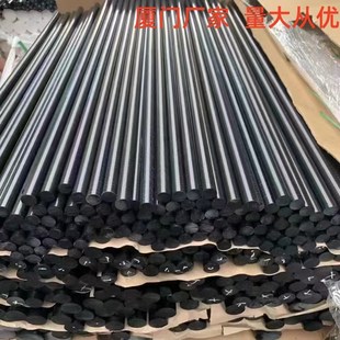 厦门全新料黑色PA66 GF30尼龙棒黑色加玻纤尼龙板MC尼龙棒PA66