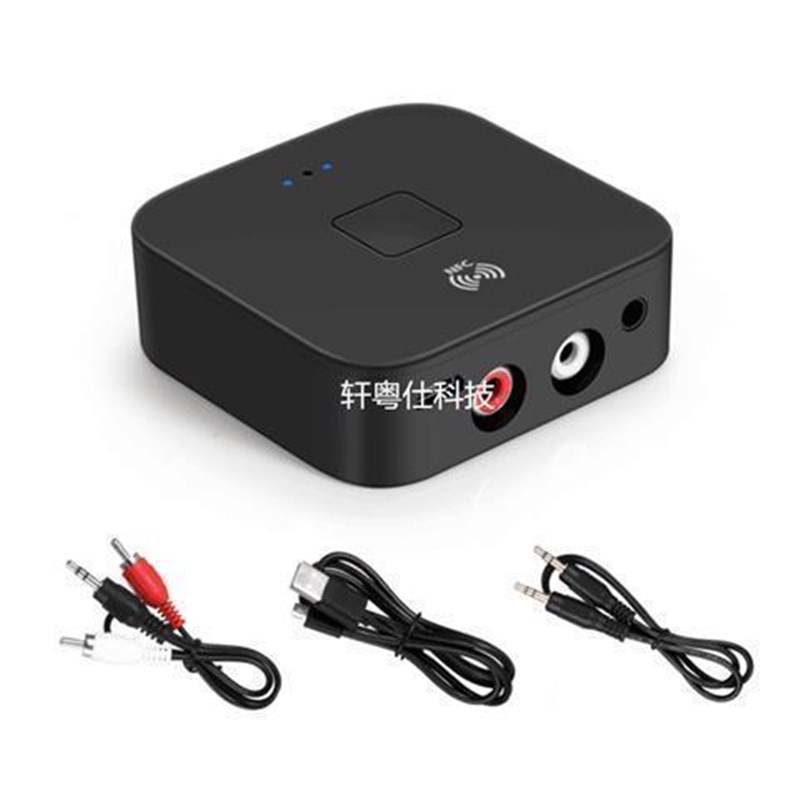 蓝牙音频接收器50立体声转功放机音箱响2RCA输S出手机蓝牙适配器