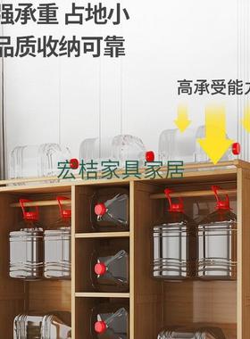 1415竹耐木衣柜柜实木帘卧室组装出租房挂结实用子经济型衣橱简易