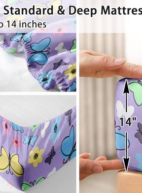 跨人境床HJG笠四件套卡通可爱美鱼公主笠卧室客房宿舍床上用品装