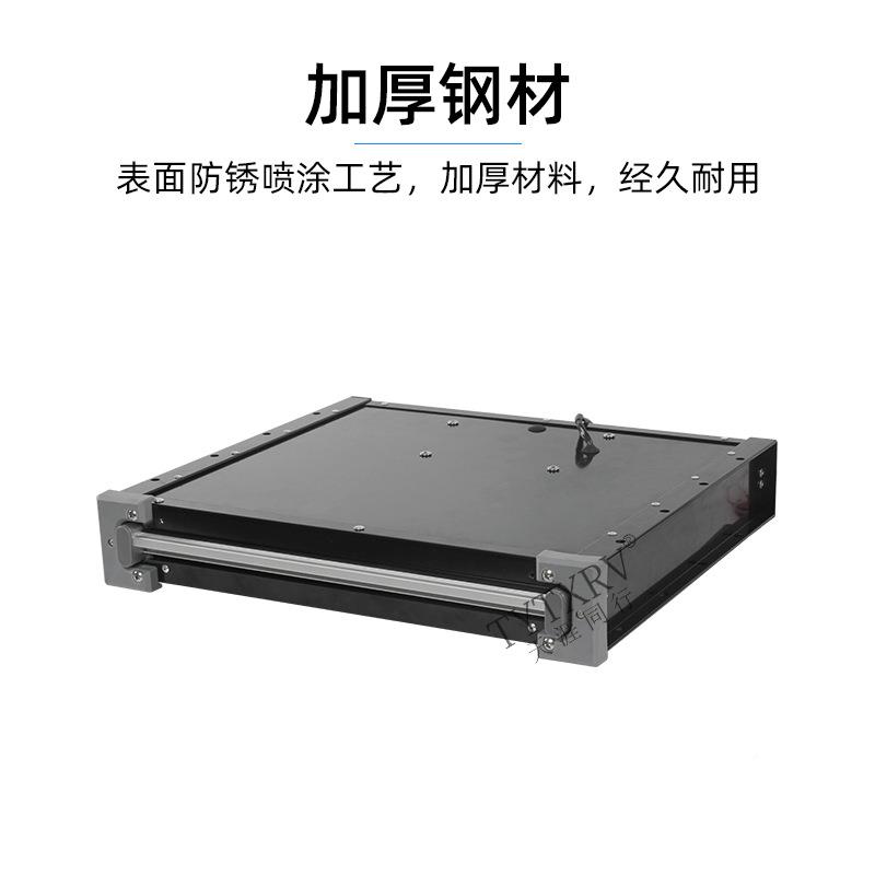 房车平推踏步层收缩踏单步拖挂车合上车迎宾铝金电265折叠带灯脚