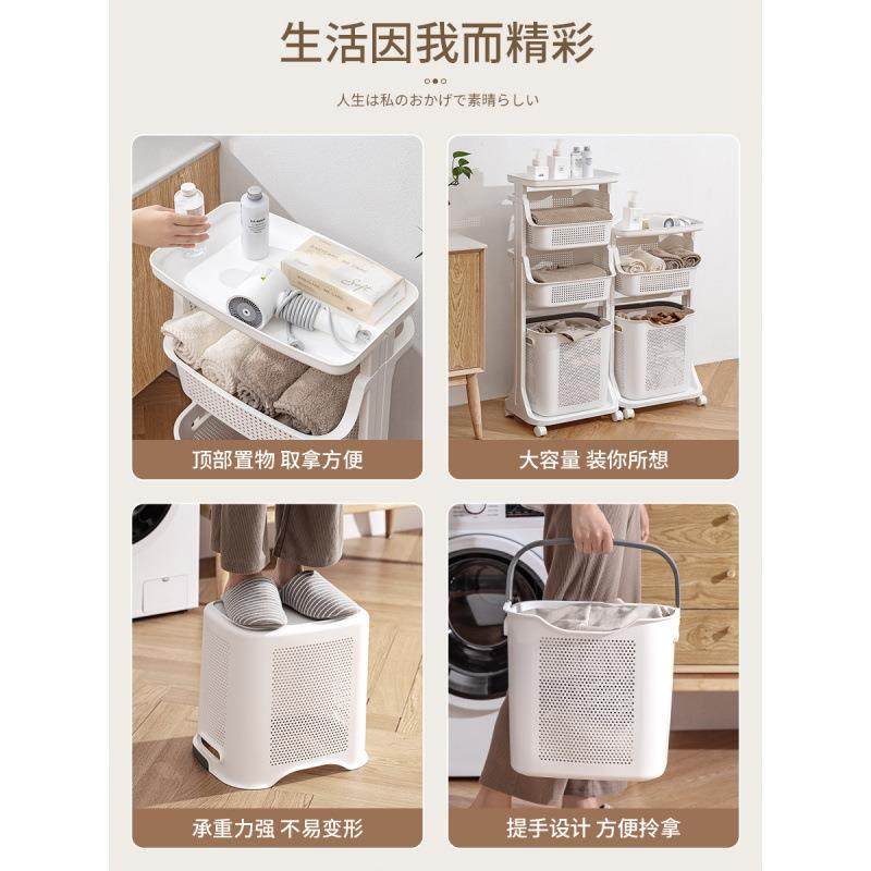 洗脏衣篓家用放脏衣服收AL101649纳筐架脏衣置篮卫生间物收纳浴室
