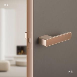 意式极简门锁门卧室通用型卧房门间门锁TNK静音室磁吸米思锁