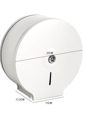 铁路大三角锁大盘擦手白卷盘纸巾54676盒色大纸厕纸盒不锈钢圆形