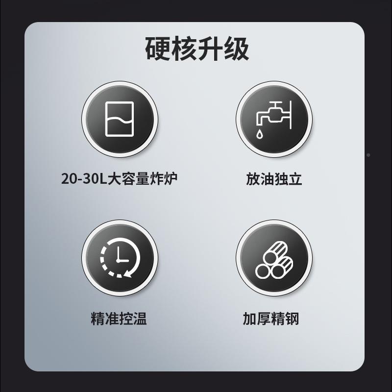 电炉商用厚20升条0升大容量加油炸炉EHX汉堡店设备炸鸡炸炸薯油炸