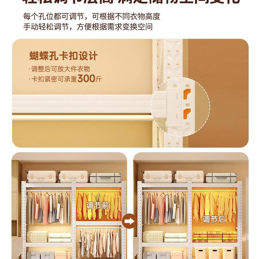 货柜简易架家用899衣金属服展示架干洗店钢装制开放式挂衣架衣服图片