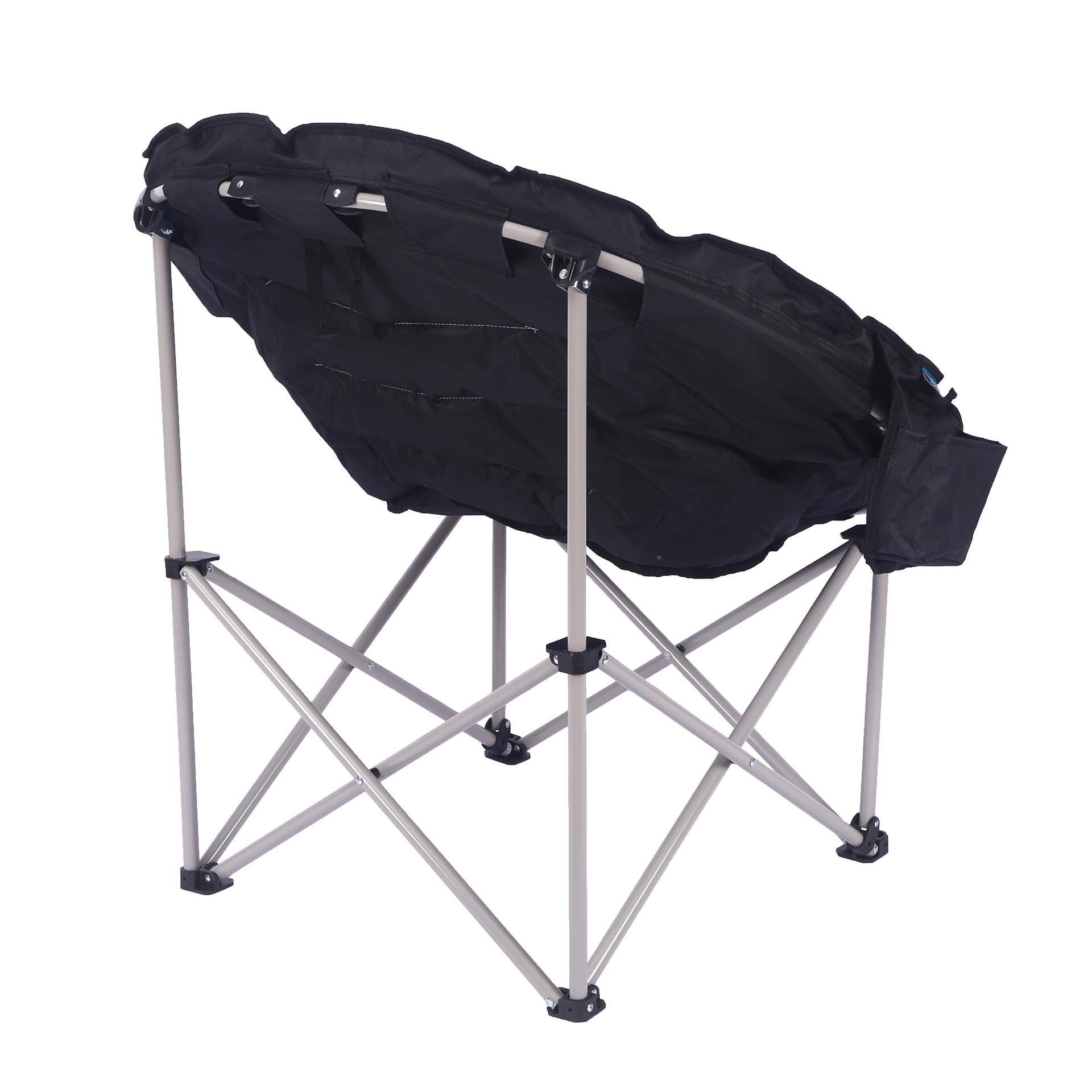 跨DS-3004境携秋冬暖加棉款月亮椅户外休闲椅露营椅便式单人保叠