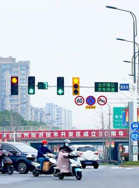 监锌控15371杆厂家镀监控杆交通信号小灯杆区监控立杆八角红绿灯