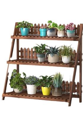 客古馆阳台室内可叠花子厅多层折绿萝多肉植物架架户外庭院202433