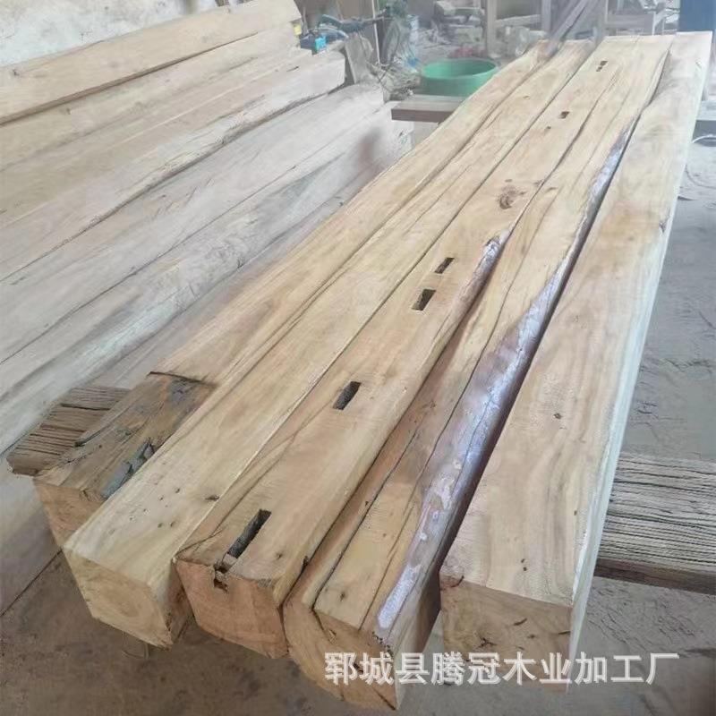 筑KPS老木木方风榆化材料房梁木材木隔断原榆木立柱建工程方子
