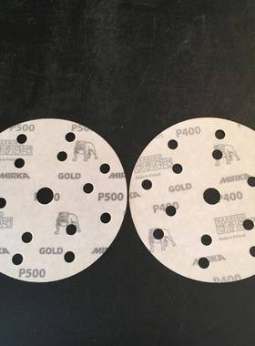 兰干磨砂6寸1孔纸1无品牌/芬50mm金色打磨圆形植绒砂5纸