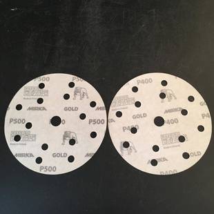 兰干磨砂6寸1孔纸1无品牌/芬50mm金色打磨圆形植绒砂5纸
