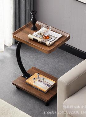 严选工厅厂卧室床头小边移几茶可客卧室动小IIJ桌沙发床边小几置