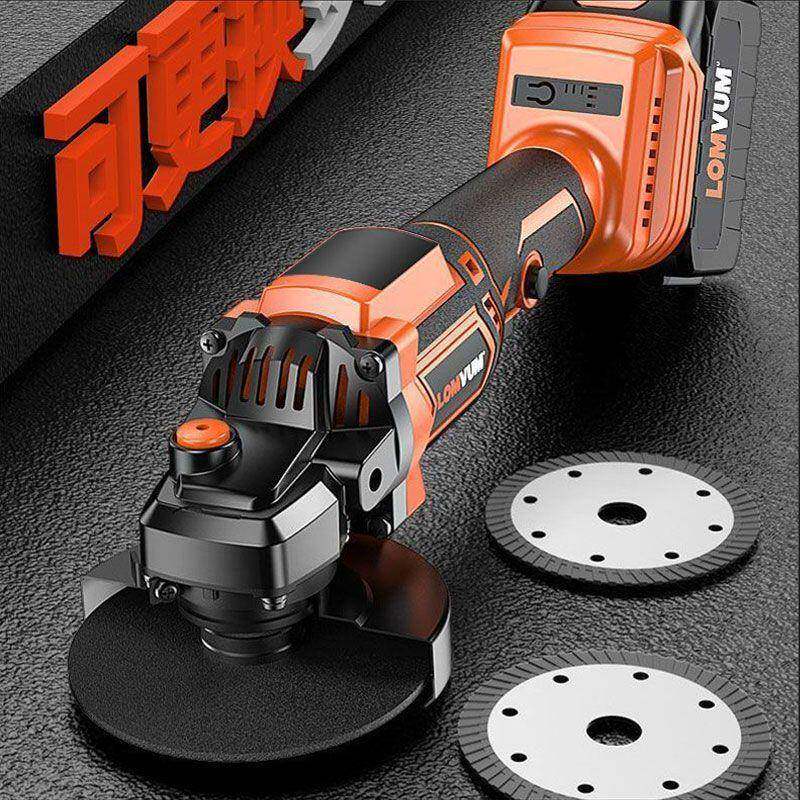 龙韵无刷机锂角磨充电式XSF切割机无电线打磨机电池动角向磨光垒