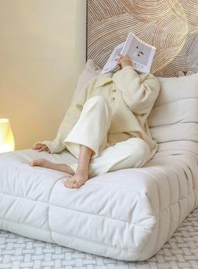 懒人沙发可躺可巨睡沙大毛椅毛虫沙发阳台榻榻米单人FKB发卧室小